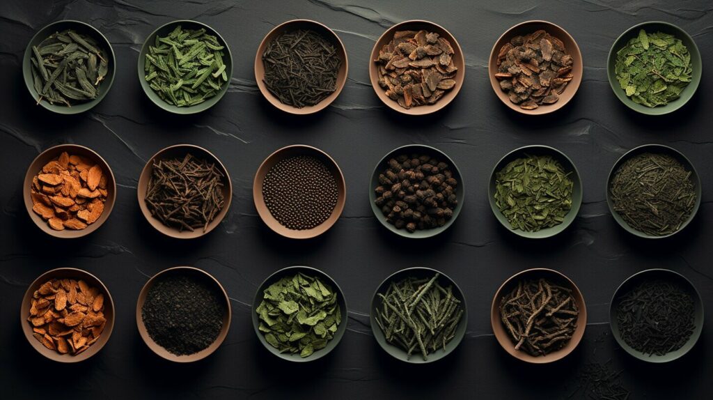 different types of oolong tea