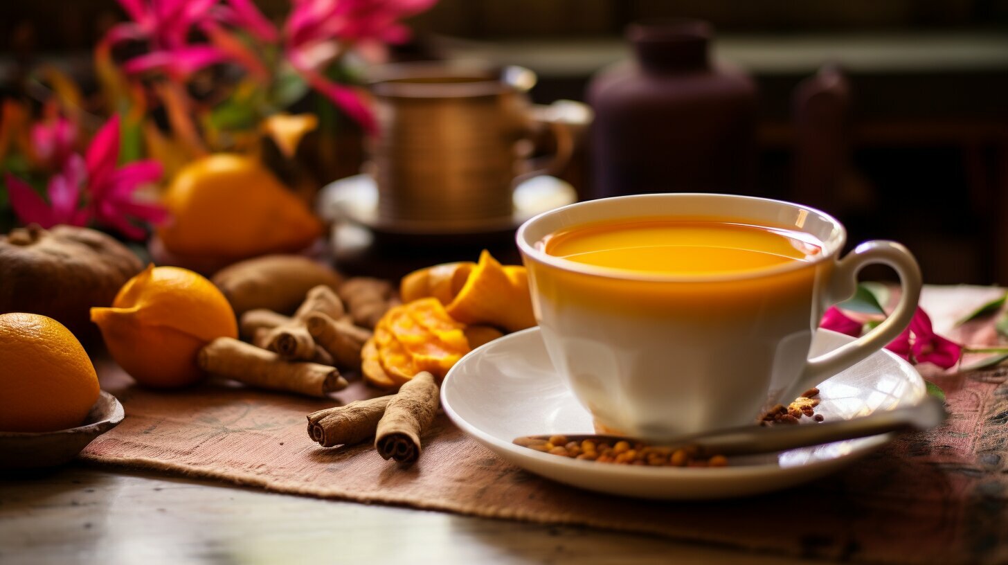 what is ginger peach turmeric tea good for