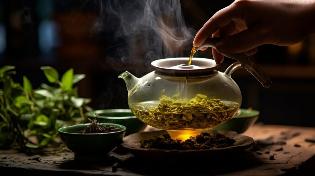 Brewing Jade Oolong Tea