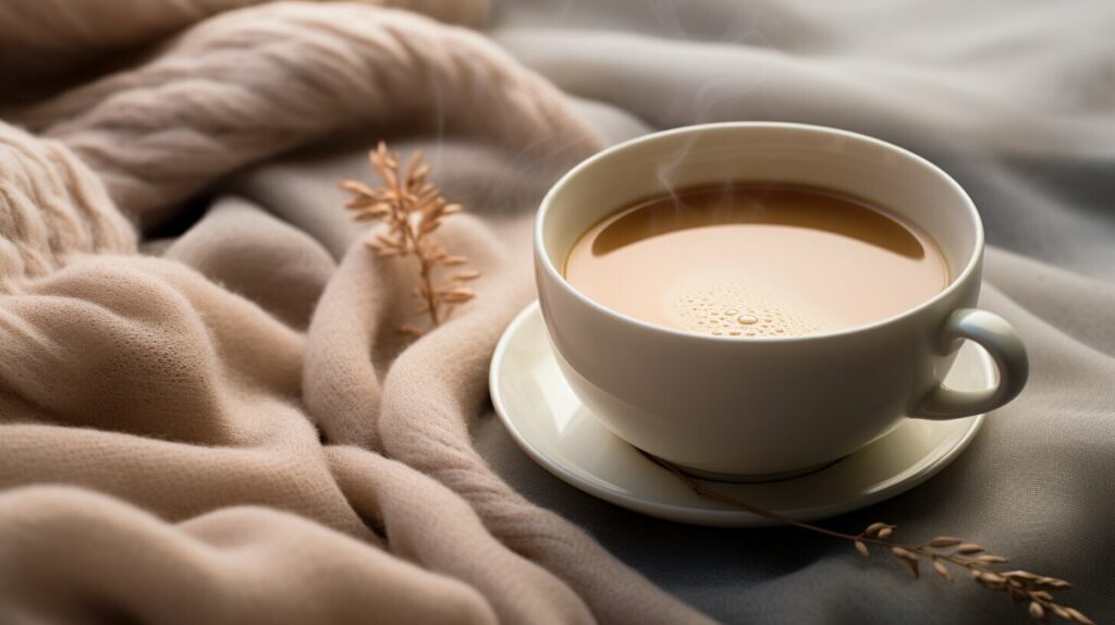 oolong milk tea as a comforting drink