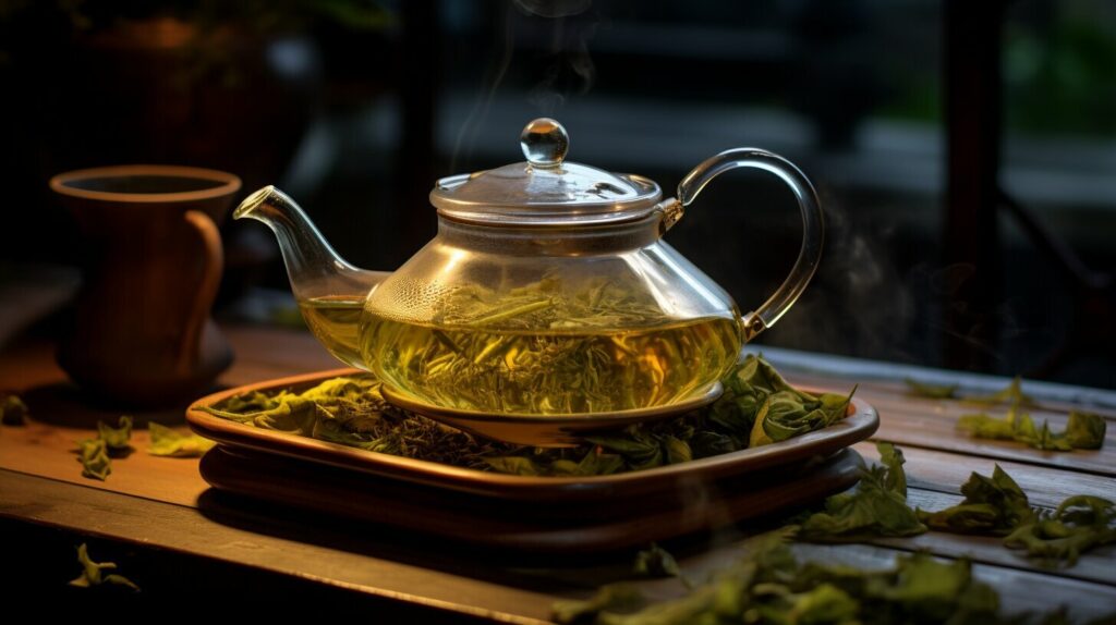 oolong tea brewing