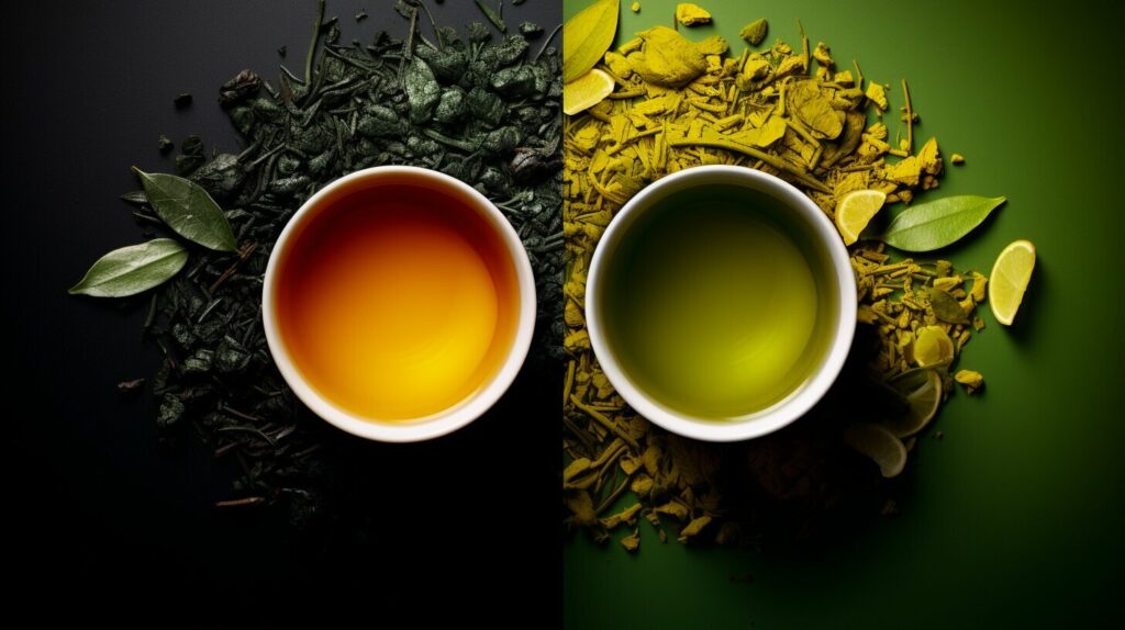 oolong tea vs green tea caffeine content