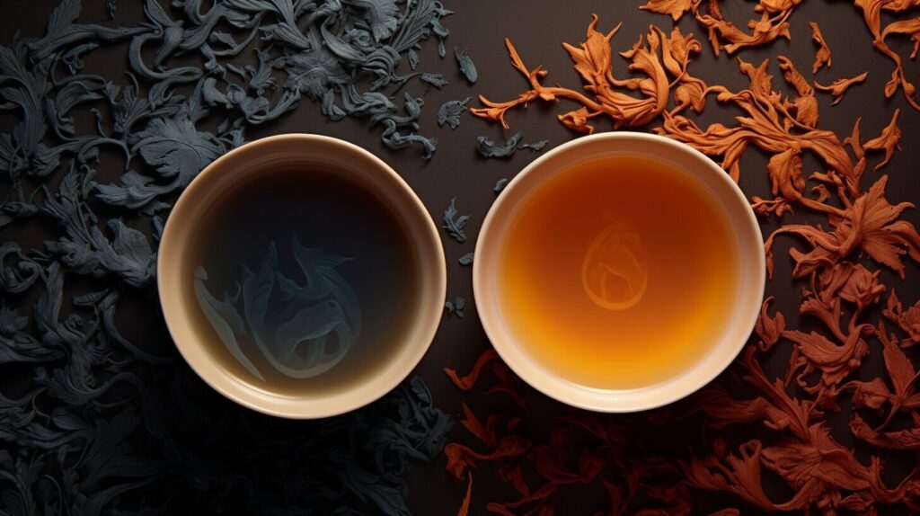 taste of oolong tea vs black tea